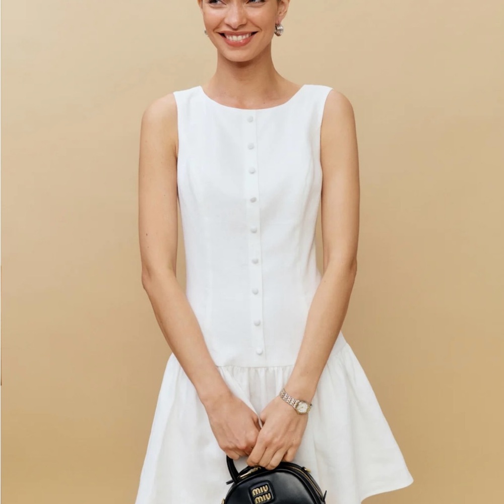Reformation White Mini Dress